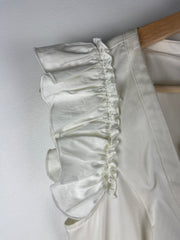 Vintage Moschino Women's White Flowered Dress