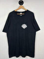 Vintage 90s Harley Davidson Hebrew Black Tee