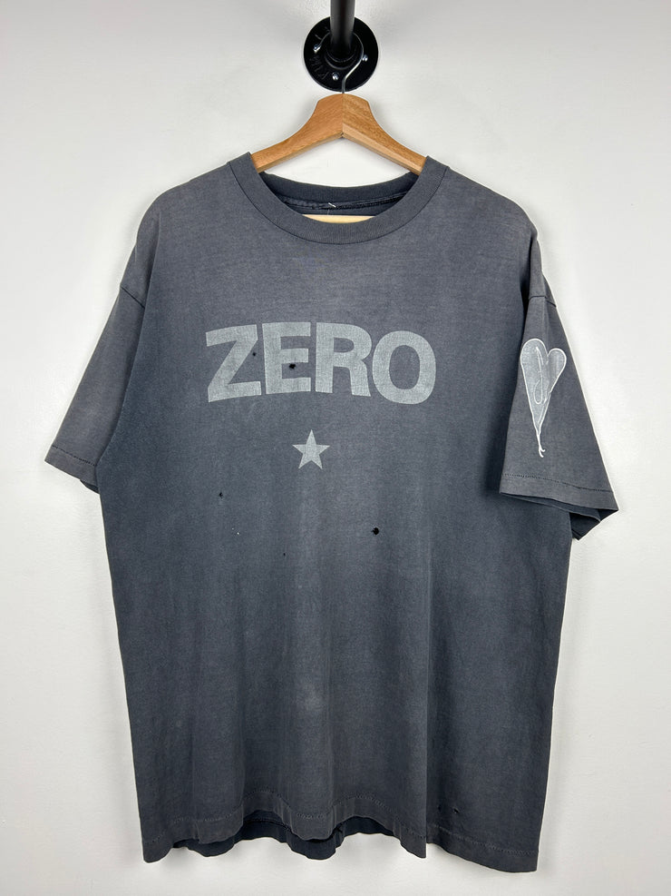 Vintage 90s The Smashing Pumpkins Zero Faded Black Tee