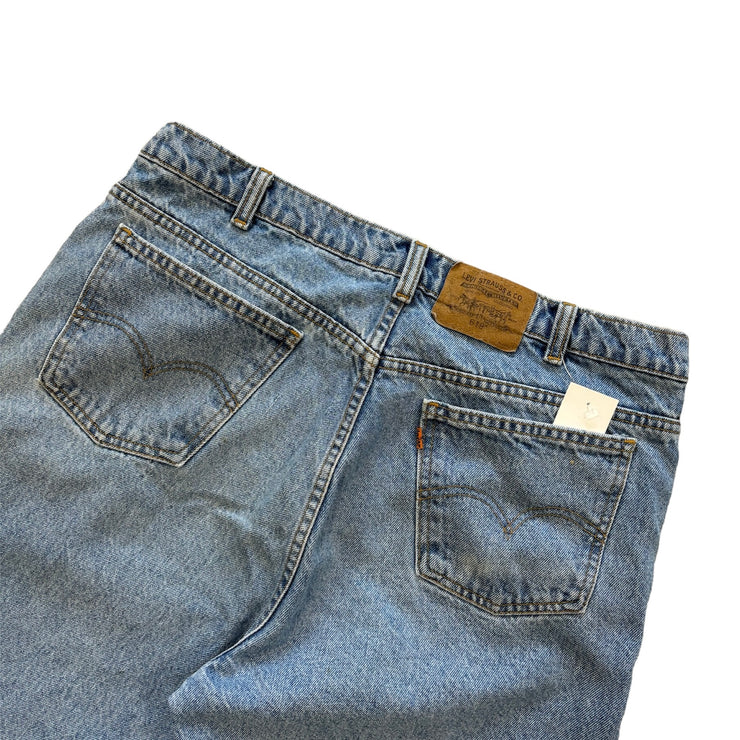 Vintage Levis 619 Orange Tab Light Wash Blue Jeans