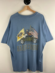Vintage 90s Harley Davidson Harrisburg Blue Tee