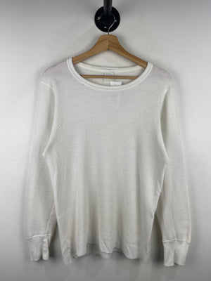 Vintage 90s Arctex White Thermal Long Sleeve