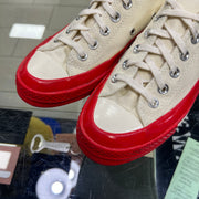 Converse x Comme Des Garçons Play Chuck Taylor Low Egret Red Midsole