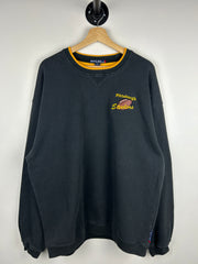 Vintage NFL Pittsburgh Steelers Embroidered Black Crewneck