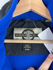 Vintage Labatt Blue Beer Blue Zip Up Fleece Sweater