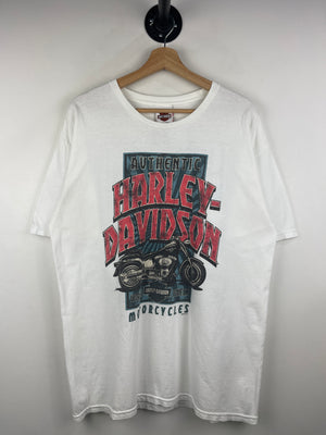 Vintage Harley Davidson Niagara Falls Canada White Tee