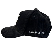 Studio 1999 LA Black Suede Snapback Hat