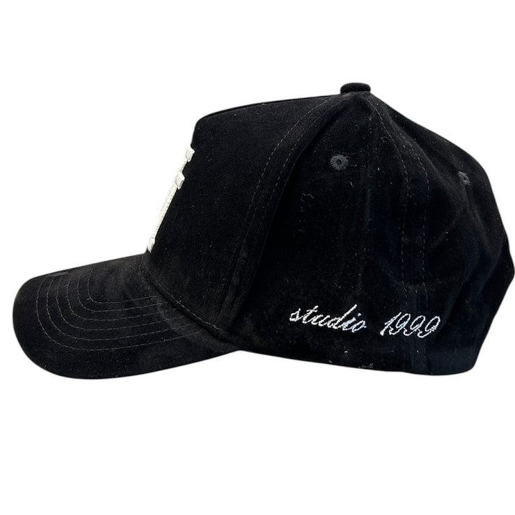 Studio 1999 LA Black Suede Snapback Hat