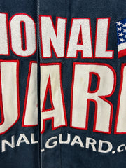 Vintage Nascar Chase Dale Jr National Guard Navy & White Racing Jacket