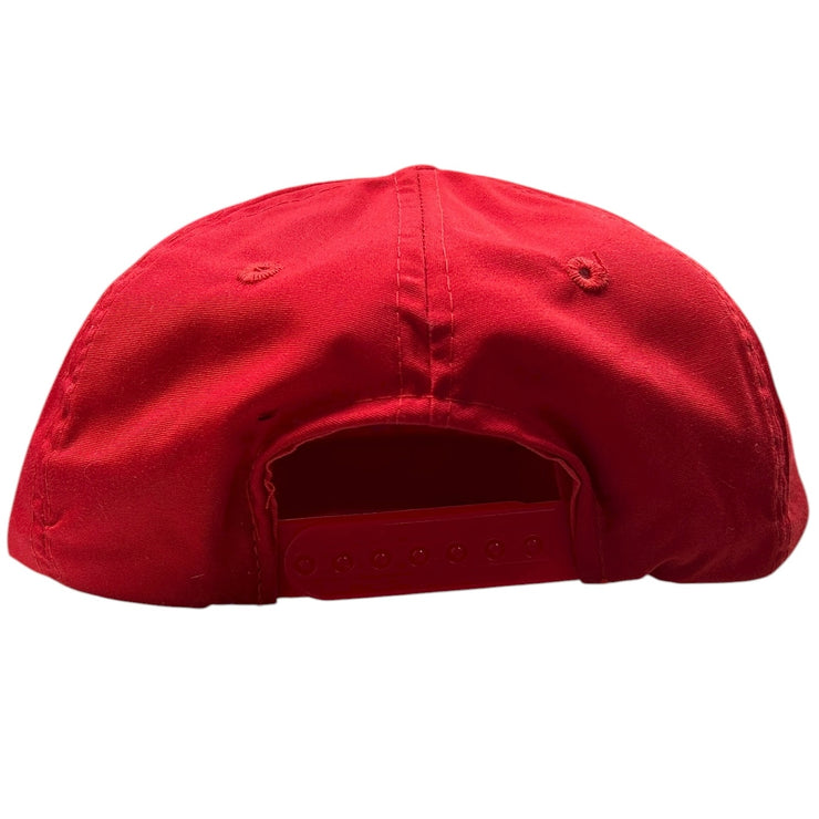 Vintage 90s Molson Canadian Beer Red Snapback Hat