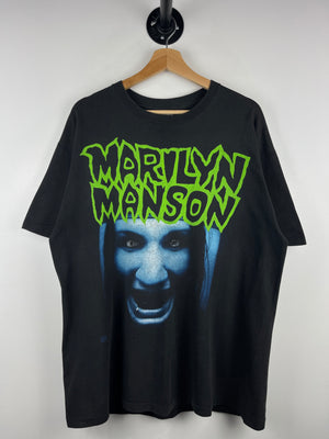 Vintage 90s Marilyn Manson This Is Your World Faded Black Tee