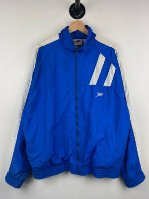 Vintage 90s Speedo Blue & White Windbreaker
