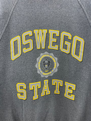 Vintage 90s Oswego State University Dark Grey Crewneck