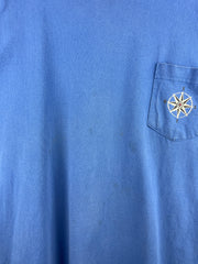 Vintage 90s Marlboro Skiing Make The Run Blue Tee