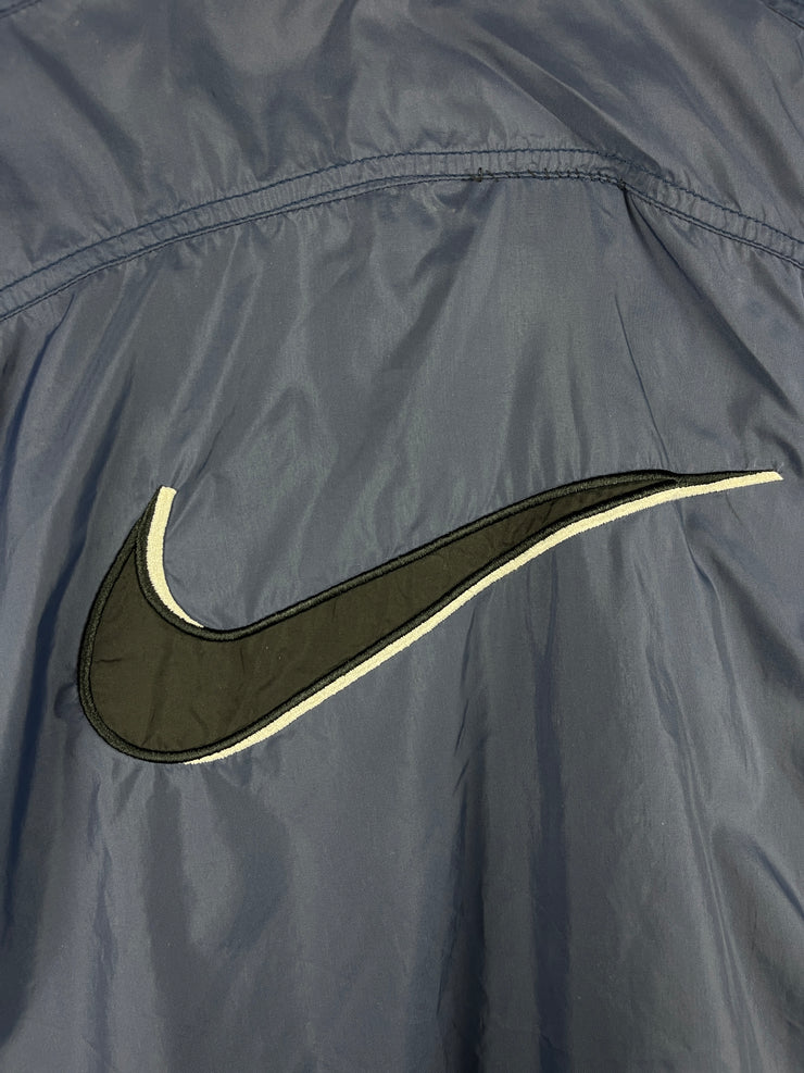 Vintage 90s Nike Swoosh Navy Windbreaker