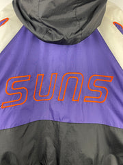 Vintage 90s NBA Pro Player Phoenix Suns Purple & Black Insulated Hooded Jacket