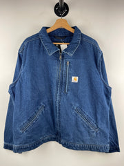 Carhartt Detroit Blue Denim Cropped Work Jacket