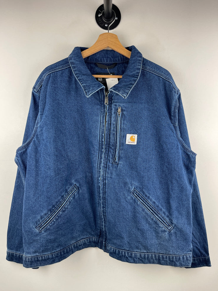 Carhartt Detroit Blue Denim Cropped Work Jacket