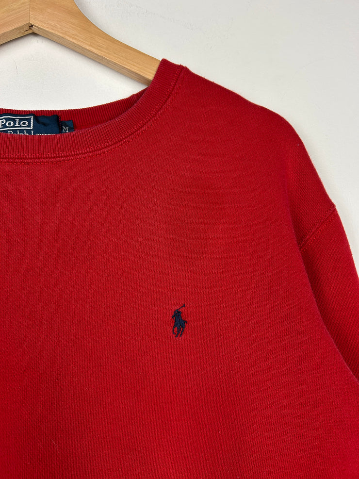 Vintage 90s Polo Ralph Lauren Red Crewneck