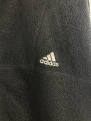 Vintage 90s Adidas Black Full Zip Fleece Sweater