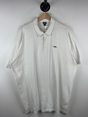 Vintage Patagonia Shark White Polo Shirt