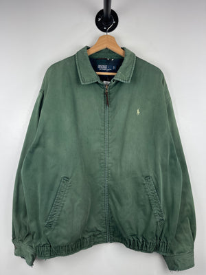 Vintage 90s Polo Ralph Lauren Harrington Faded Green Jacket