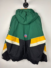 Vintage 90s NFL Starter Green Bay Packers Green Hooded Jacket