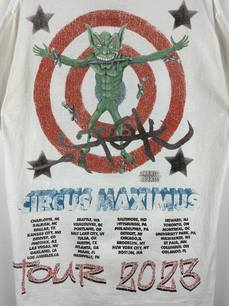 Travis Scott Utopia Circus Maximus Tour White Tee