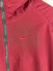 Vintage Nike Swoosh Spellout Grey & Red Reversible Hooded Jacket
