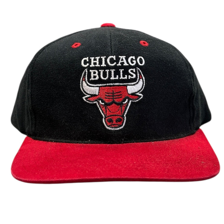 Vintage 90s NBA Chicago Bulls Black Snapback Hat