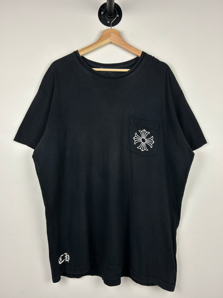 Chrome Hearts Circle Star Logo Black Tee
