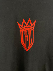 Vintage 2003 West Coast Choppers Flames Skull Black Long Sleeve