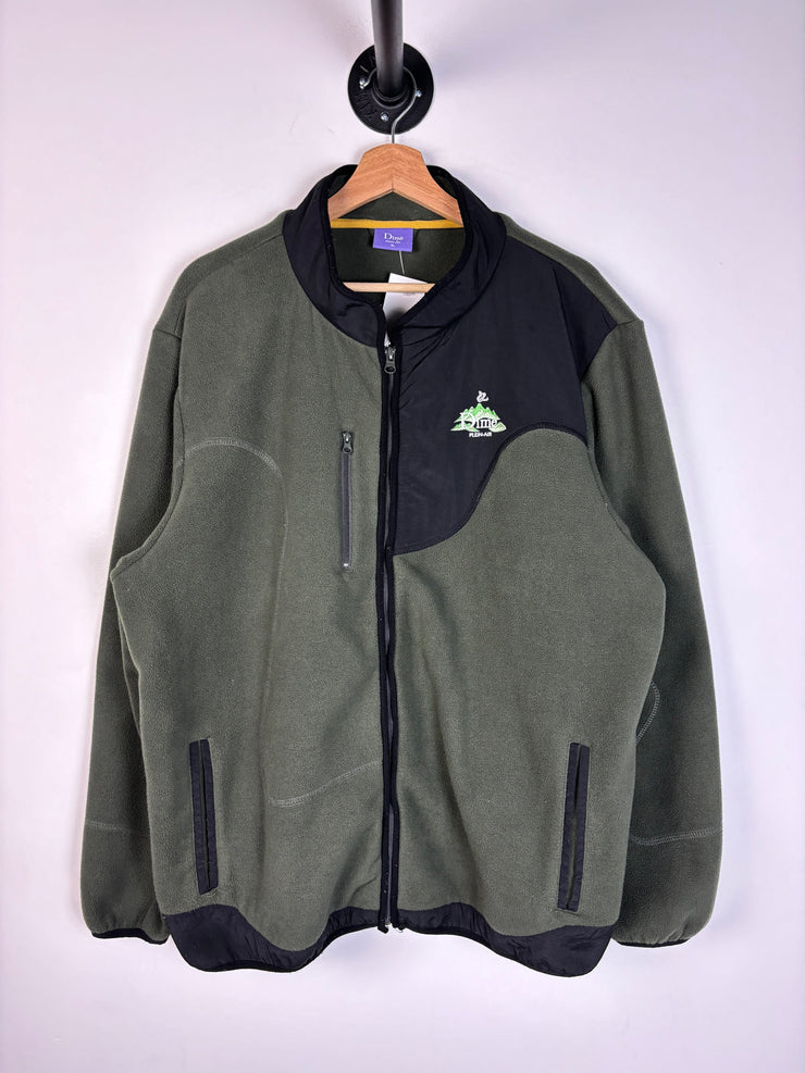 Dime Plein Air Olive Zip Up Fleece