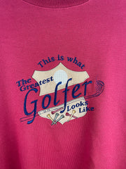 Vintage Golf This Is What The Greatest Golfer Looks Like Red Crewneck