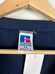 Vintage 90's Russell Essential Blank Navy Crewneck