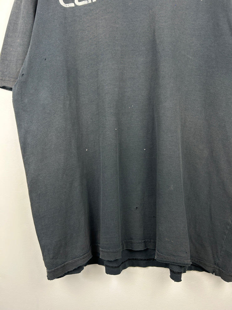 Vintage Carhartt Spellout Thrashed Black Tee