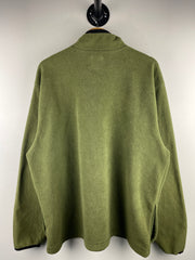 Vintage Old Navy Olive Quarter Zip Fleece Sweater