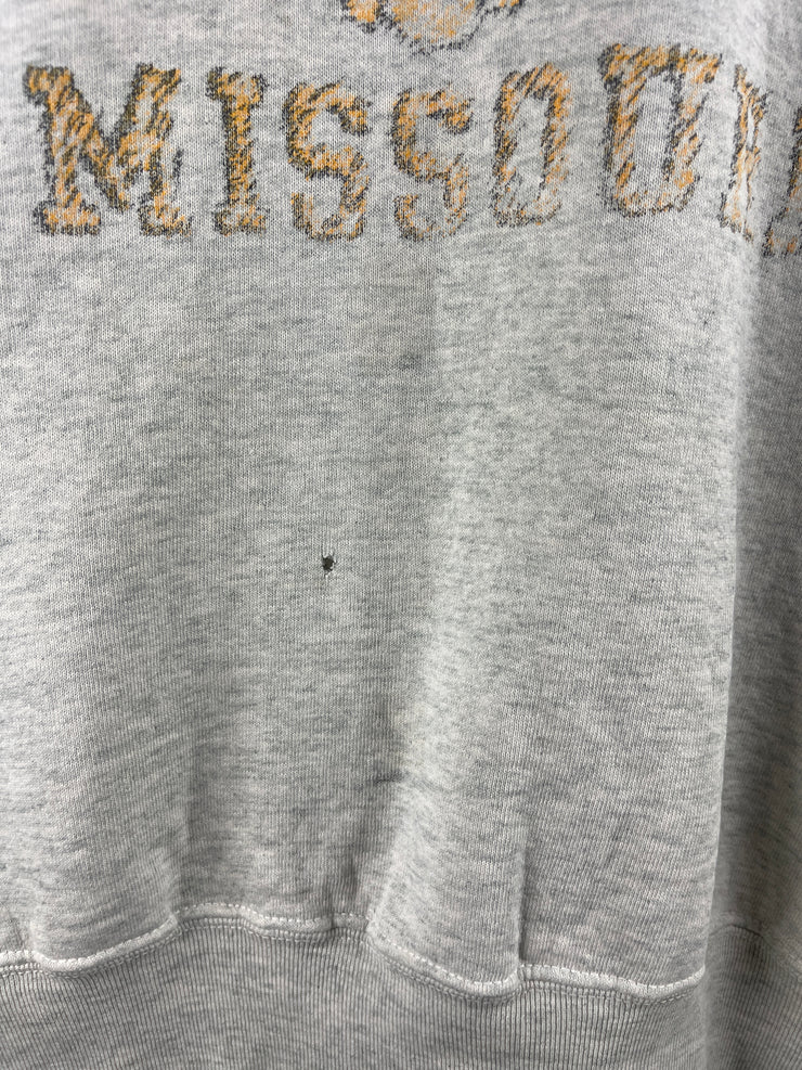 Vintage 90s Missouri Tigers Grey Crewneck