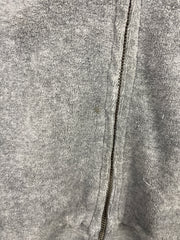 Bape Spellout Grey Velour Zip Up Sweater