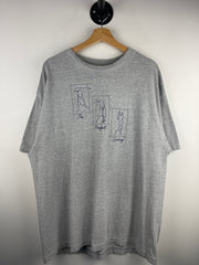 Vintage Briar Creek Golf The Perfect Swing Embroidered Grey Tee