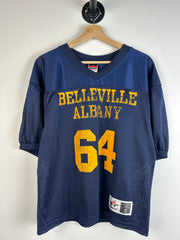 Vintage Y2K Belleville Albany Navy Football Jersey