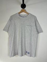 Vintage 90's Russell Pocket Grey Tee