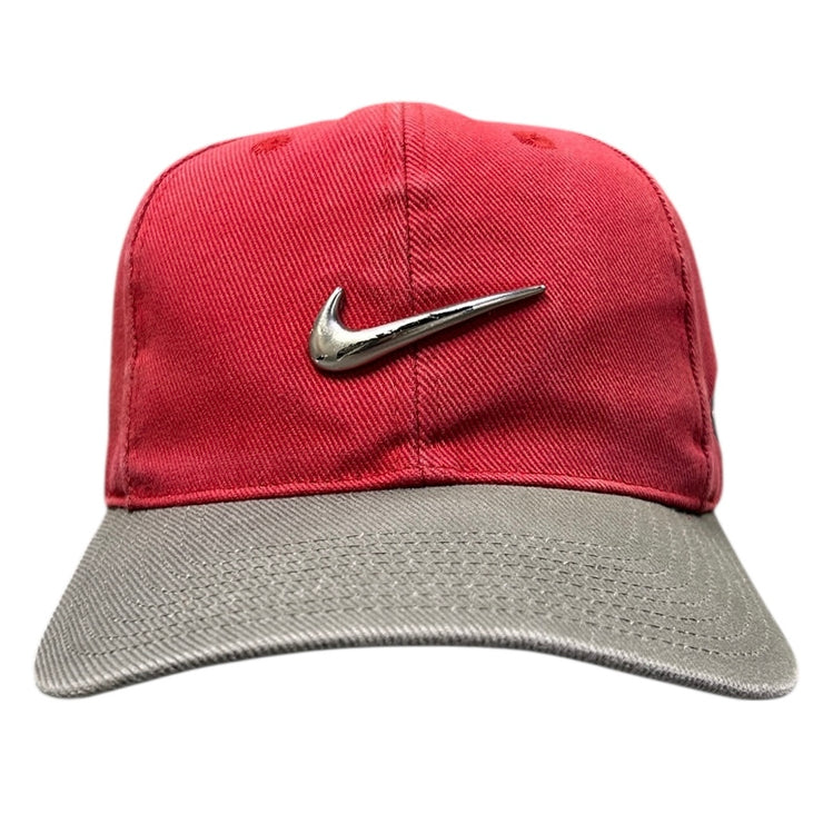 Vintage 90s Nike Golf Tiger Woods Red & Grey Strapback Hat