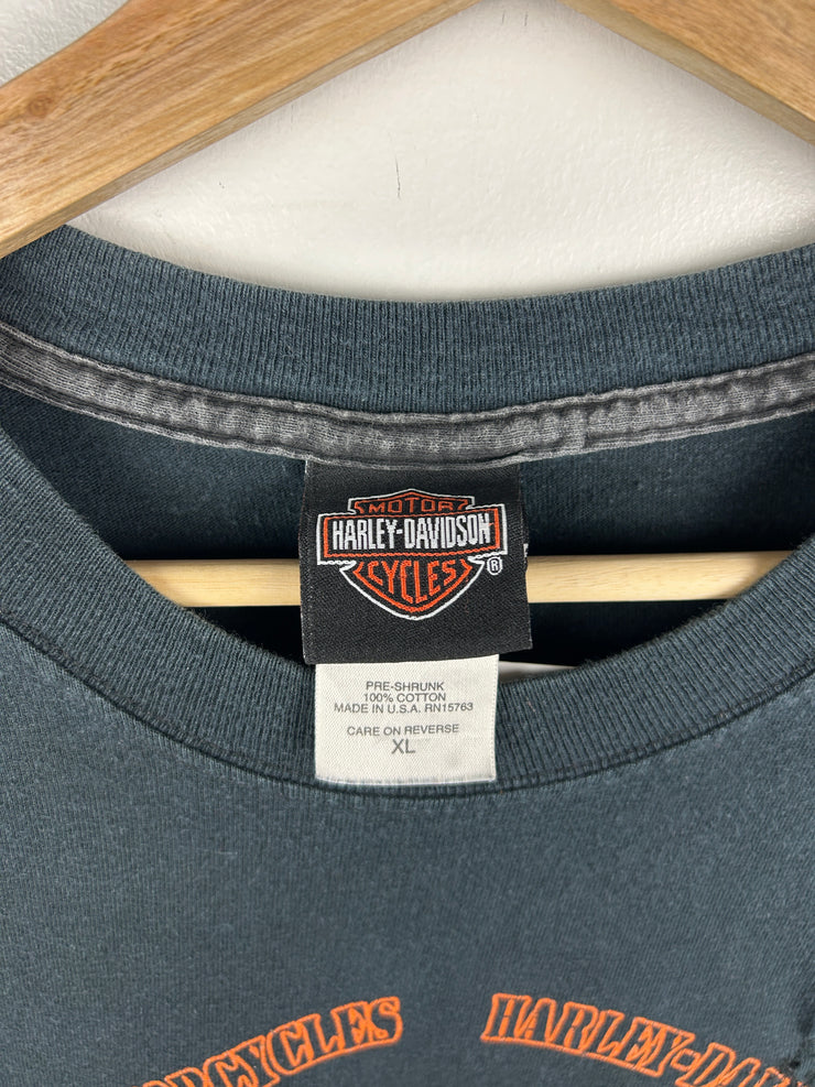 Vintage Harley Davidson Looney Tunes Taz Black Tee