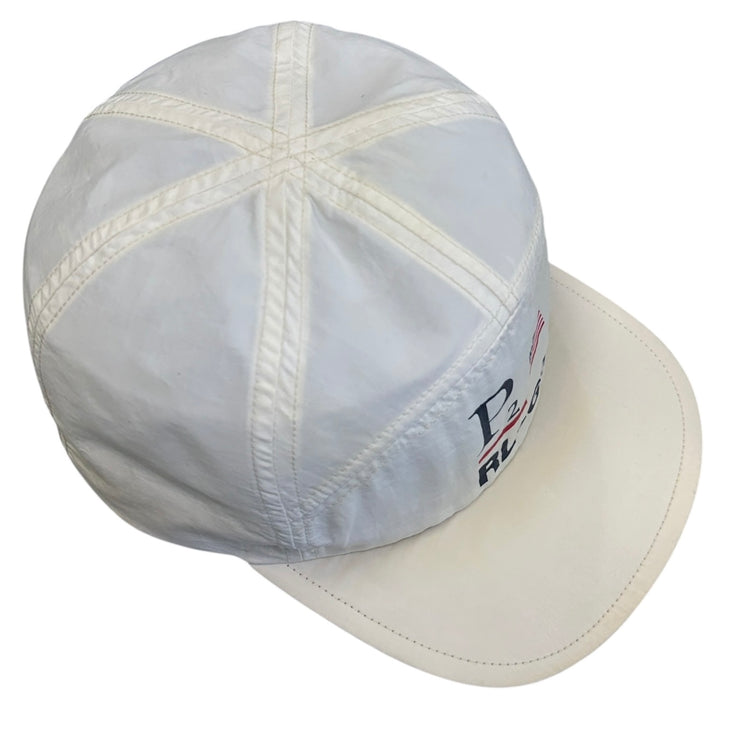 Vintage 90s Polo Ralph Lauren P2 RL-67 White Strapback Hat
