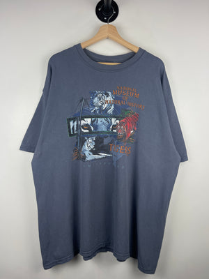 Vintage 90s Smithsonian National Museum Tigers Navy Tee