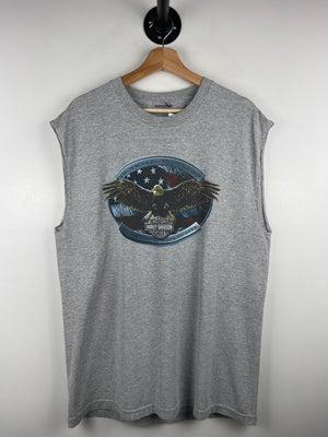 Vintage Harley Davidson Eagle Pennsylvania Grey Tank Top