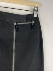 Vintage Miss Sixty Women's Black Zipper Skirt