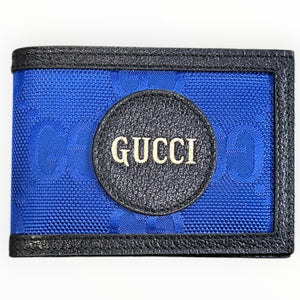 Gucci Off The Grid Blue Mini Bi Fold Wallet