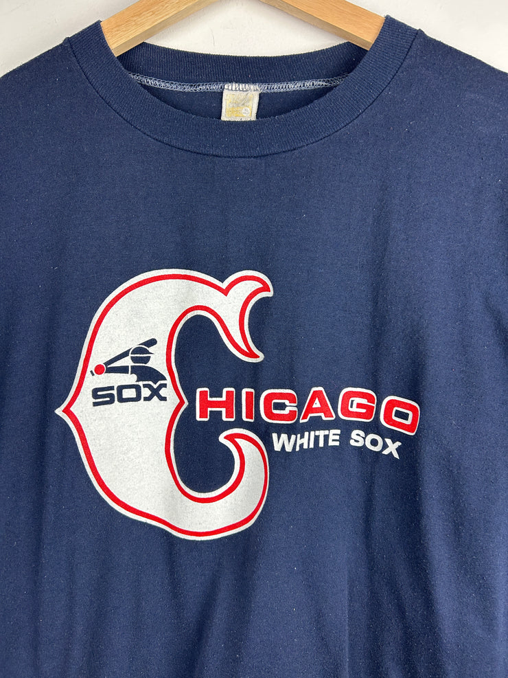 Vintage 80s MLB Chicago White Sox Navy Tee